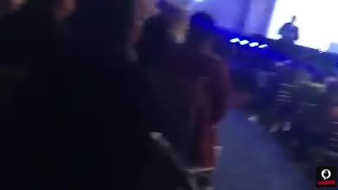 Protesters in Melbourne, Australia have disrupted a speech by free-speech advocates and conservative