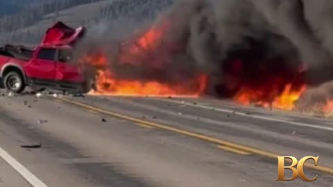 7 people are dead after a truck and tour van collided near Yellowstone