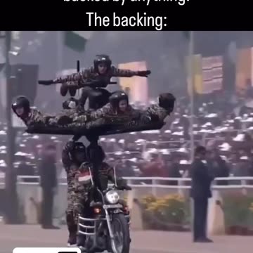 Wacky Stunts by Indian Soldiers During Parade