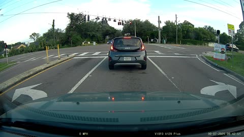 White Altima Runs Red Light and Totals SUV