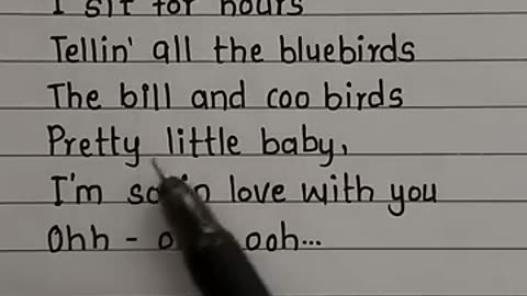Viral: Pretty Little Baby song lyrics #trending #prettylittlebaby #lyrics #song