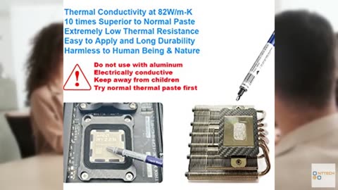 ElecGear AMD CPU Contact Frame + Liquid Metal Thermal Paste, Carbon Fiber Mod IL