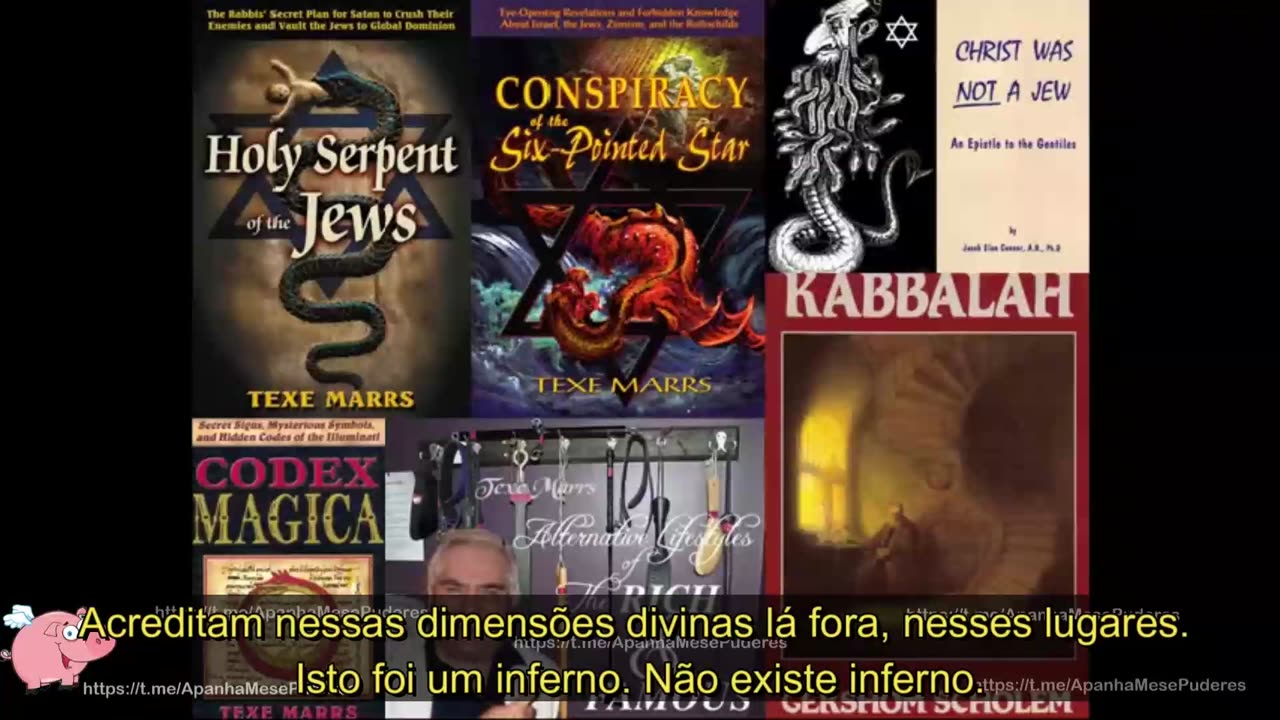 Texe Marrs: Serpente é símbolo do satanismo judaico. (Legendado)