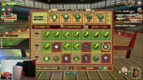 Wizard101 budget at the koisk and joining a team in at the coin mander