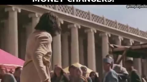 "Jesus was a Pacifist." Jesus when he saw the money changers in the temple.
