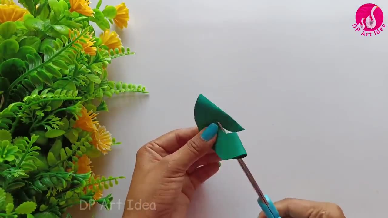 __Day_-5__7_Day_s_Paper_Craft_Challenge___DIY_Paper_Flower_Vase____Handmade_Flower_Vase