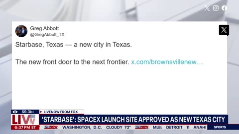 There's a new city in Texas, called Starbase 🚀 Home of SpaceX