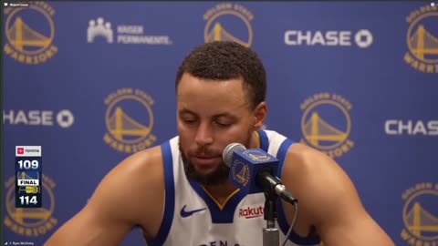"That hurt us in both games is the defense" - Steph Curry talks after Warriors loss to Pacers