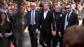 DiCaprio speaks at the premiere of 'One Battle After Another'