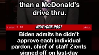 Biden Admits He Didn’t Approve Each Individual Pardon