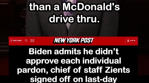 Biden Admits He Didn’t Approve Each Individual Pardon