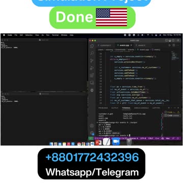 Student Work (Project) | COP 4634 Programming Project - Simulation + Data Structures | FGCU