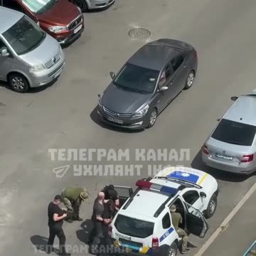 The scene is the capital of Ukraine, Kiev