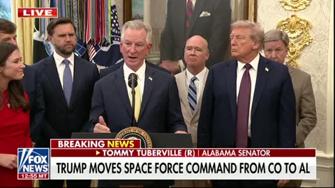 Senator Tommy Tuberville calls for the new U.S. Space Command base in Huntsville, Alabama