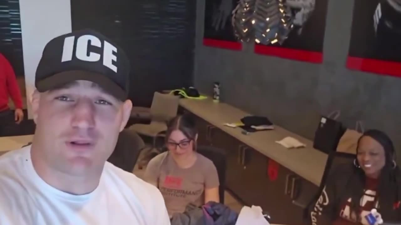 Sean Strickland pulled up to the UFC PI with an ‘ICE’ hat