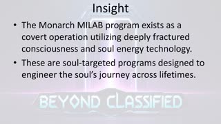 Monarch MILABs: Soul-Originated Insight (Rough Draft)