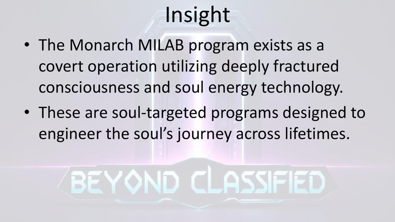 Monarch MILABs: Soul-Originated Insight (Rough Draft)