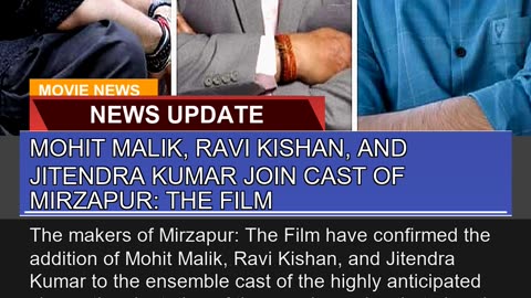 Mohit Malik Ravi Kishan and Jitendra Kumar Join