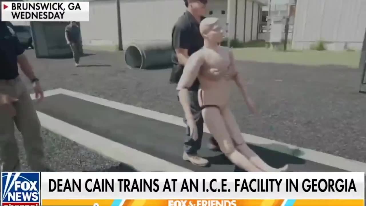 Actor Dean Cane Hits the Obstacle Course for ICE Training