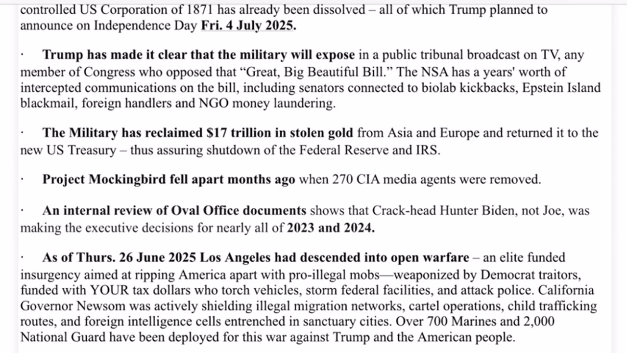 WTPN SITUATION UPDATE FEATURING RESTORED REPUBLIC 6-27-25