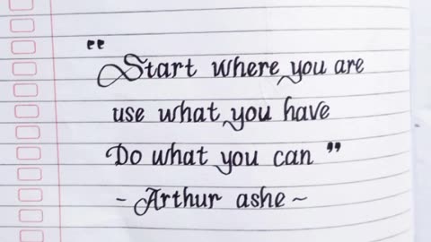 Write motivational words