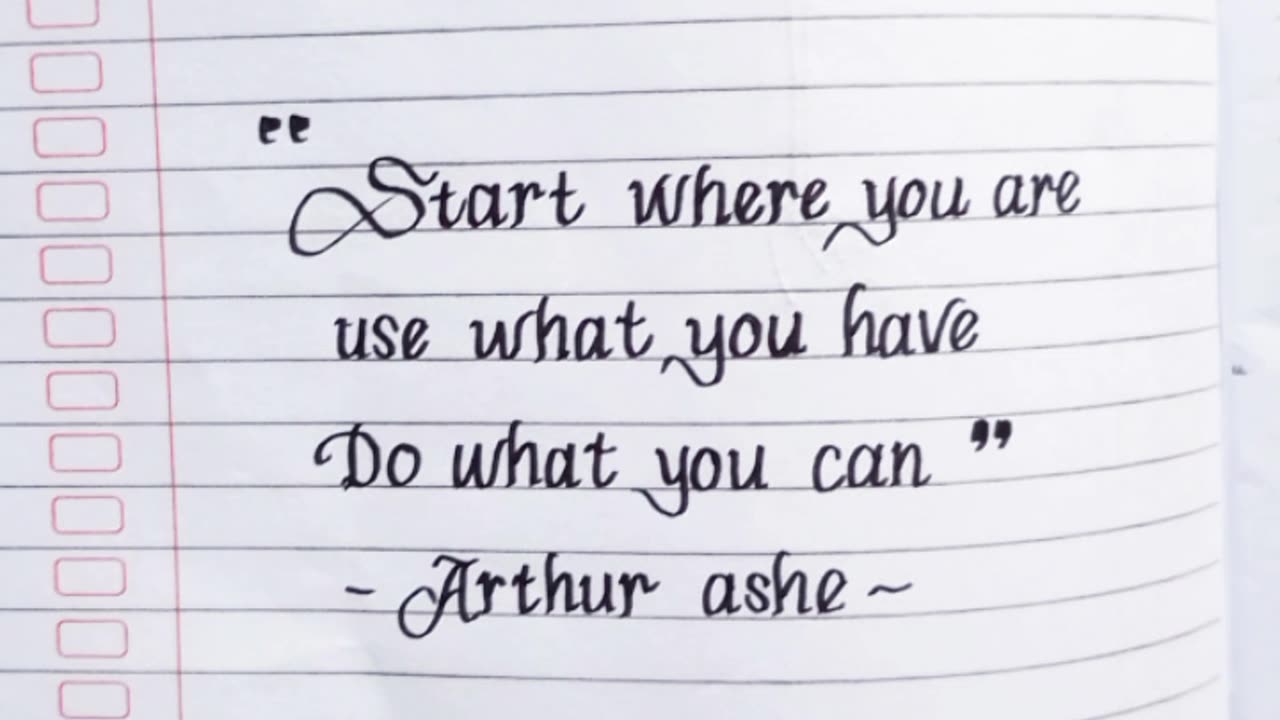 Write motivational words