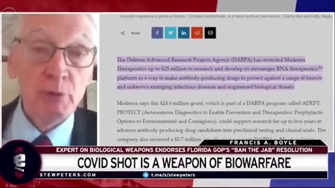 Professor Boyle in an interview before he was murdered for releasing this!