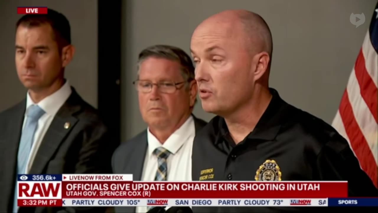 NOW - Utah Governor Cox on Charlie Kirk: "I want to be very clear. This is a political assassination."