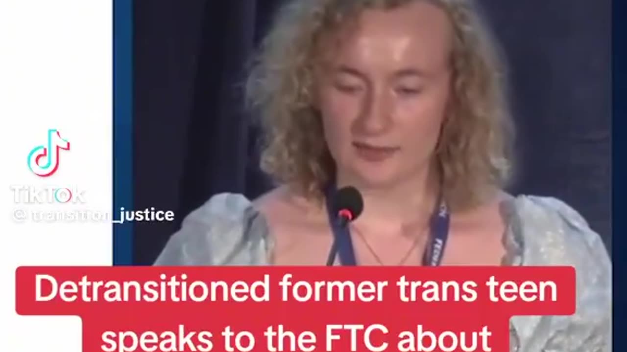This is a detransitioner who had a double mastectomy at the age of 14. Listen to her story.