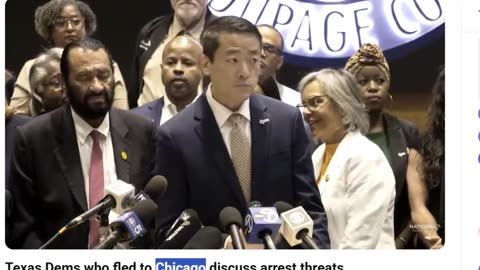 Texas Dems Flee To Chicago and Go Live To Avoid Arrest and Duties