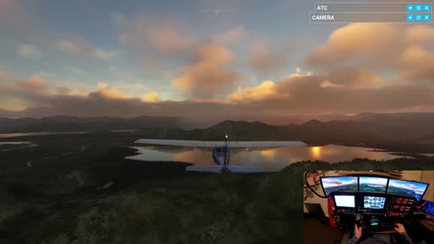 🌅 Soaring Over Montenegro’s Lakes & Rivers in My Virtual Cessna | Orange Skies & Mountains| MSFS ✈️