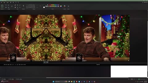 Devil Worship on Nick's Christmas set.