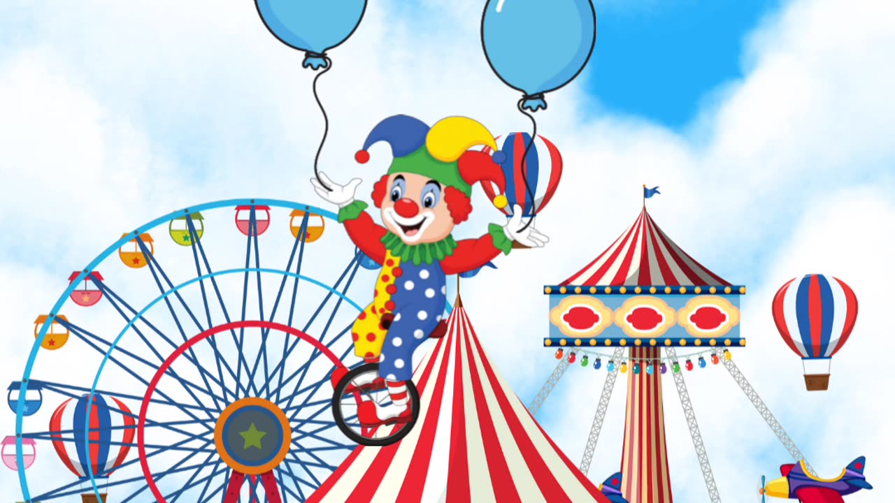 Flying clown