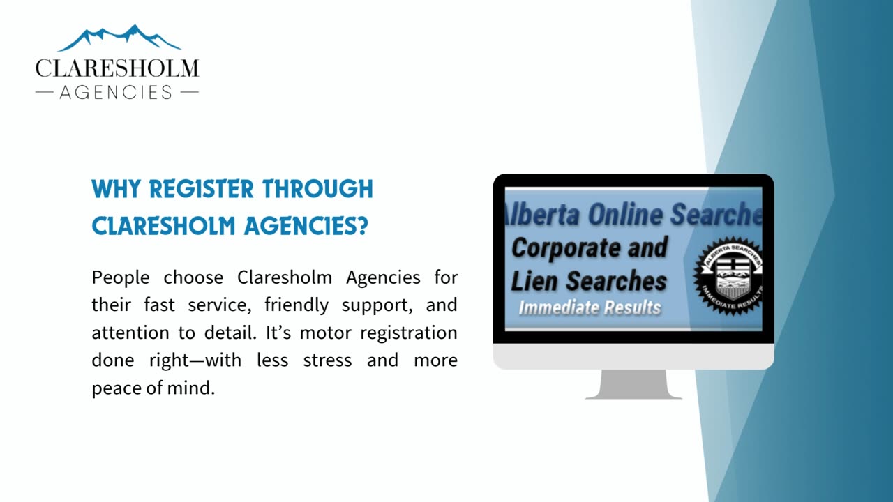 Simplifying Alberta Motor Registration with Claresholm Agencies