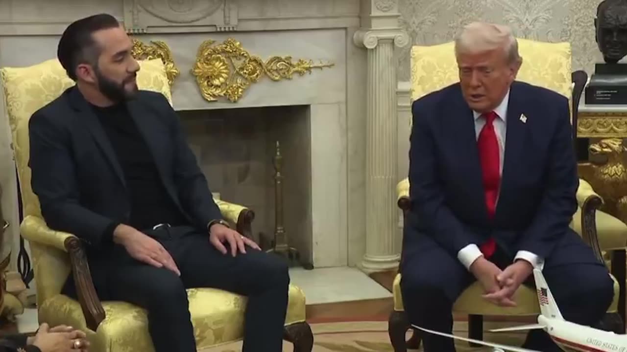 Trump recibió a Bukele en la Casa Blanca.