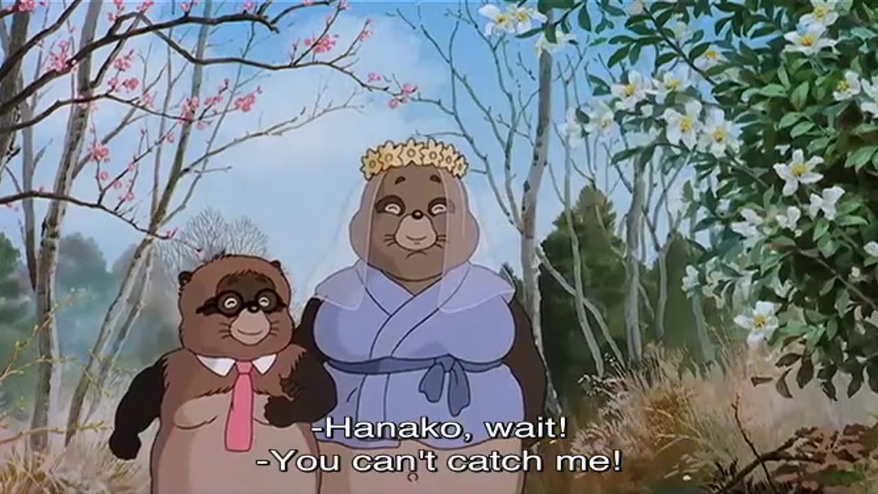 ENG SUB] Pom Poko CANTONESE DUB 《百变狸猫》 1994
