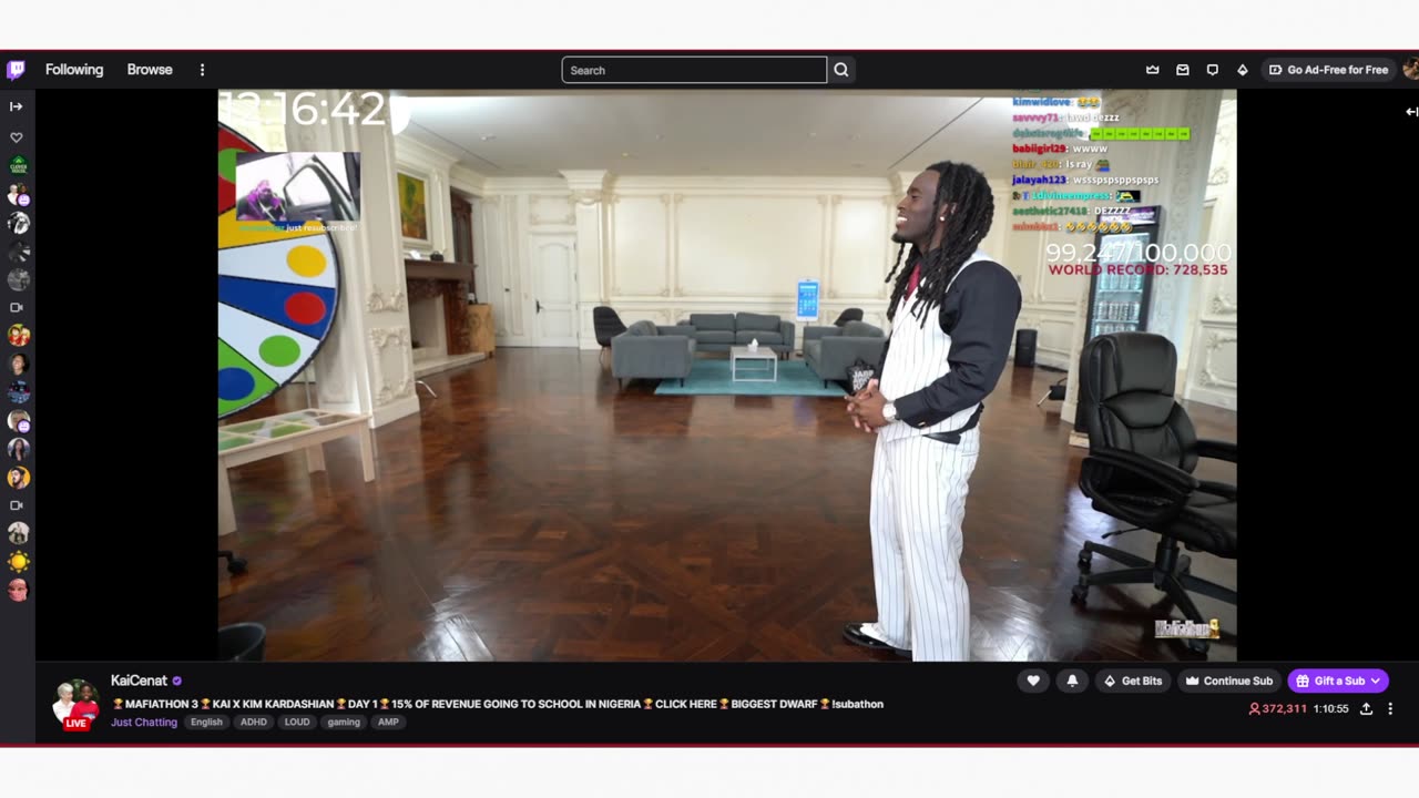 Mafiathon 3 Kai Cenat - Watch Party (Day 1)