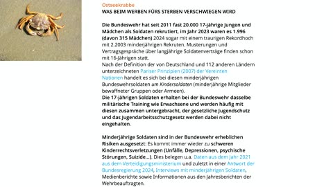 Kindersoldaten - vom deutschen Ferienlager an die Front? 🥷🏼👭