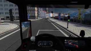 Euro Truck Simulator 2-113, Rotterdam Netherlands to Zaragoza Spain, 1545 Km, MAN TGX, 60fps
