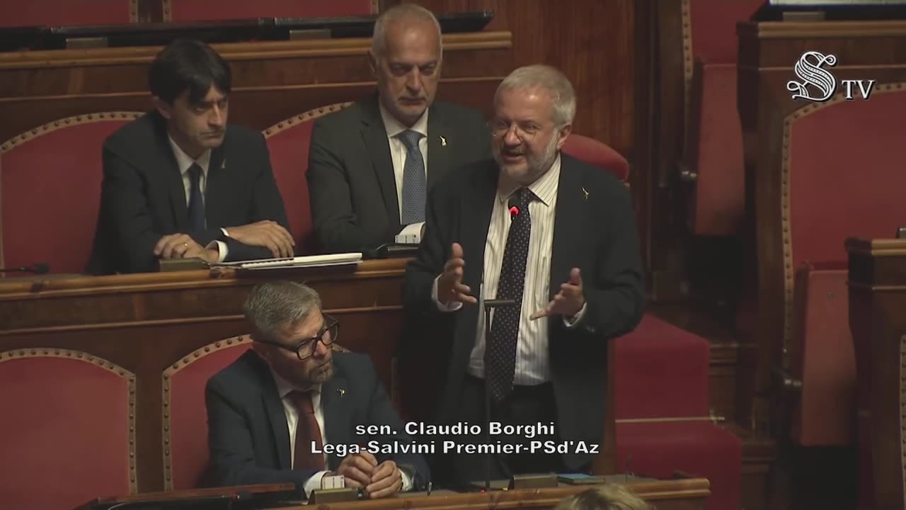 🔴 Sen. Claudio Borghi, in Aula, circa l'attacco di un drone alla Global Sumud Flotilla (24.09.2025)