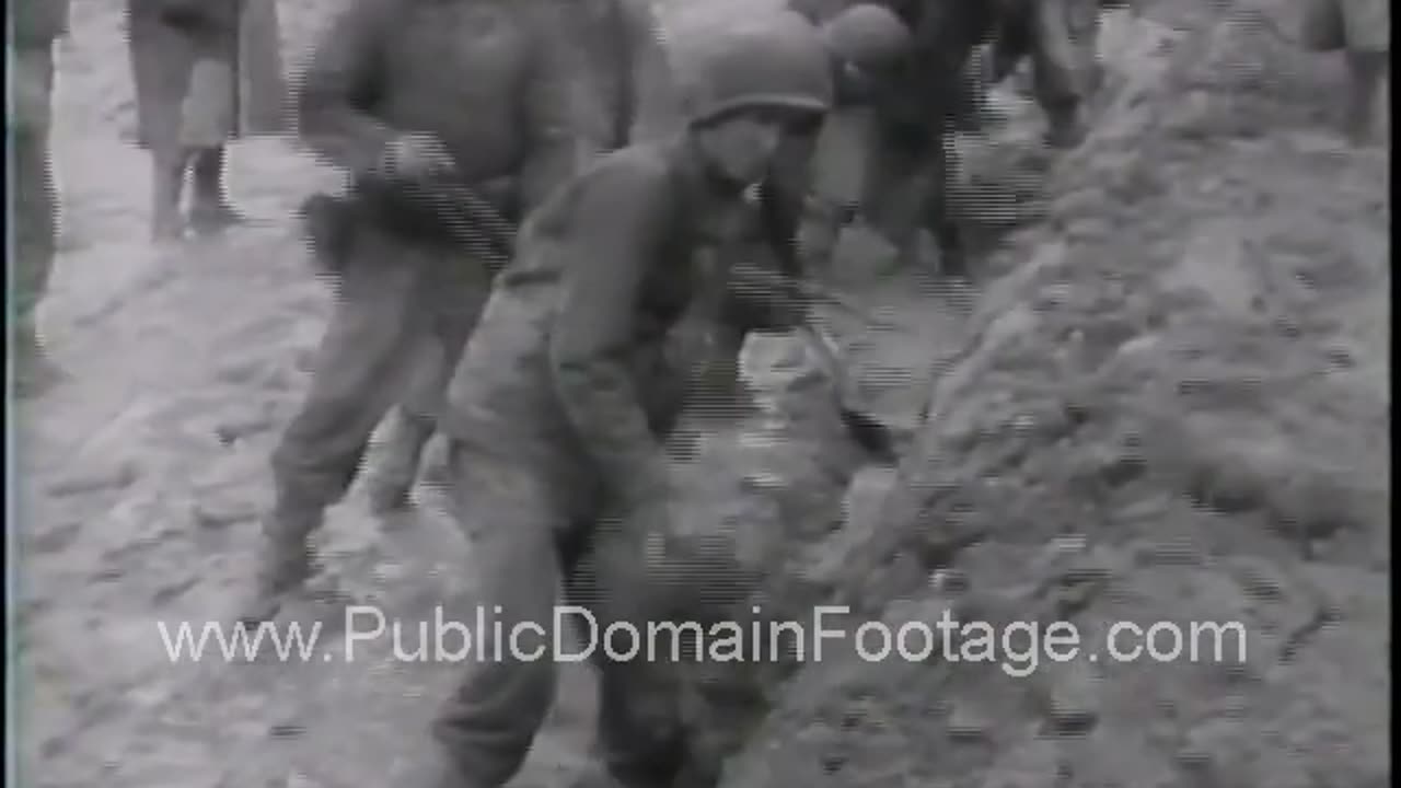 Rain Slows Allied 5th Army Advance on Italian Front WWII Newsreel Archival Footage