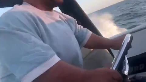 Shorty going cruising in his boat