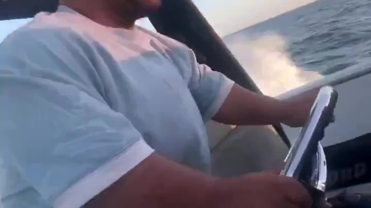 Shorty going cruising in his boat