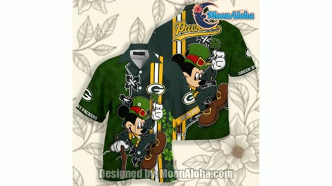Green Bay Packers Personalized Mickey Patrick Day Unisex Hawaiian Shirt