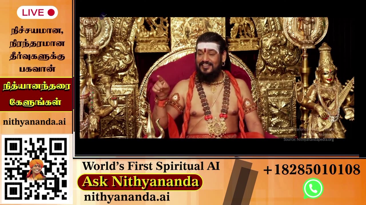 Witness the Divine Presence: Live Darshan of Bhagavan Nithyananda