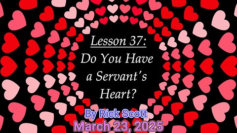 Moriel Kids Lesson 37: Do you have a servant's heart?