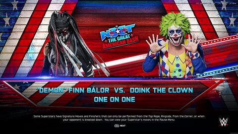 WWE 2k25 Demon Finn Balor vs Doink the clown