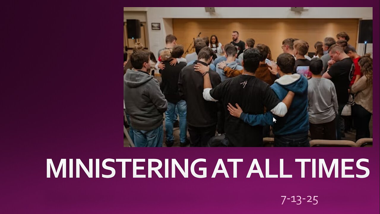 MINISTERING AT ALL TIMES: THE DISTRACTIONS THE ENEMY SENDS TO STOP US FROM MINISTERING FOR CHRIST.