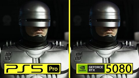 RoboCop: Rogue City Unfinished Business PS5 Pro vs PC RTX 5080 Graphics Comparison