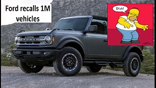 Ford recalls 1 million vehicles